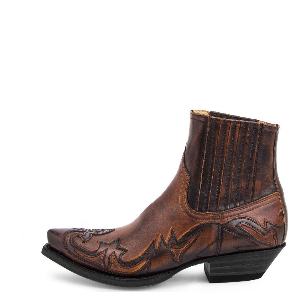 New Hand-rub Color Martin Cowboy Boot Neutral