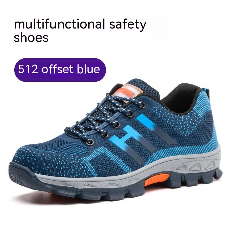 Mens Lightweight Breathable Anti-smash And Anti-puncture Labor Insurance Shoes