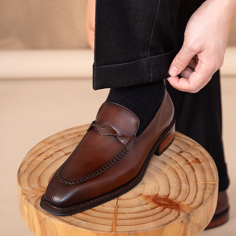 Spring And Autumn Leisure Versatile Leather Shoes For Men