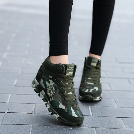 Women's Casual Camouflage Increased Sneakers