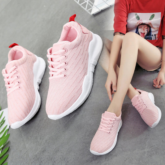 Breathable Knitted Sneakers For Women