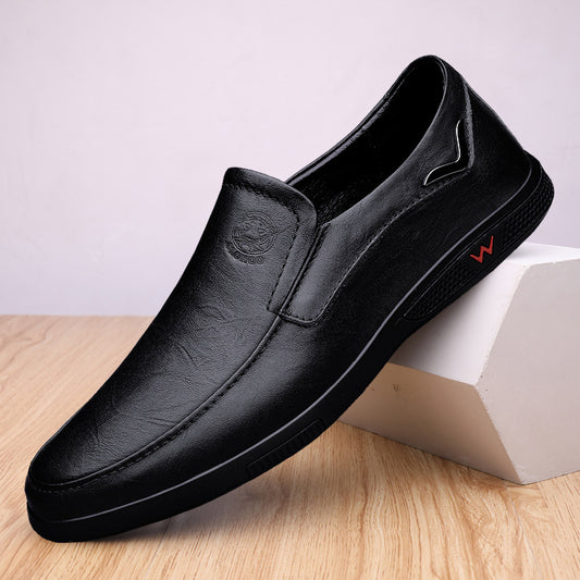 Cowhide Men's Business Casual Leather Shoes Breathable And Comfortable