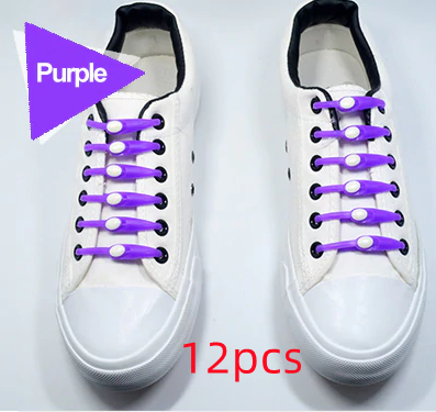 Silicone Elastic Multi-size Horn-shaped Shoelaces