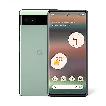 Google Pixel 6a – Unlocked Android 5G Smartphone with 12 megapixel camera and 24-hour battery – Chalk