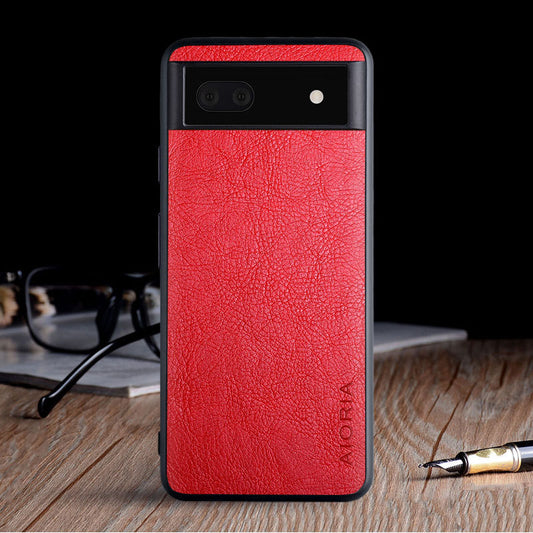 Pixel 6A Pixel 7 Pro Business Classic Lychee Skin Phone Case