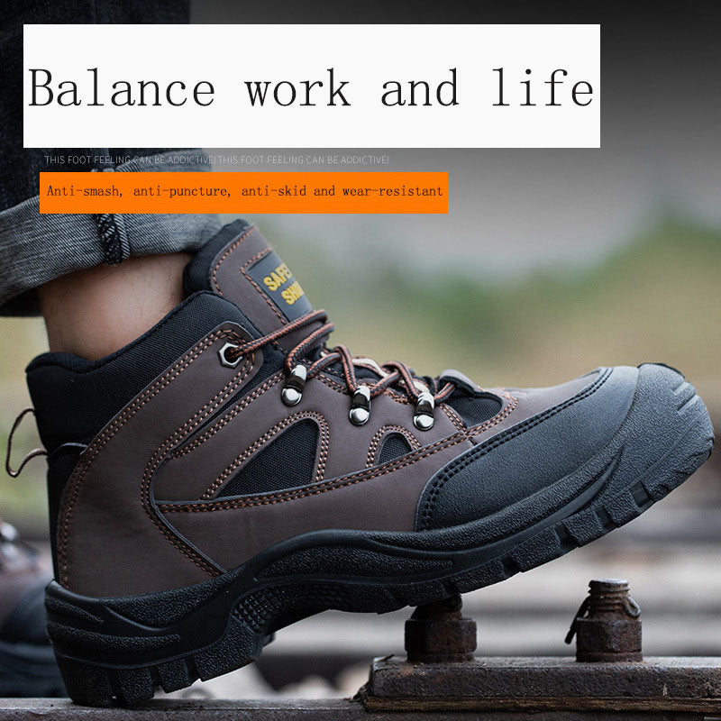 Labor protection shoes, high top safety shoes, protective shoes, Father's Day gift