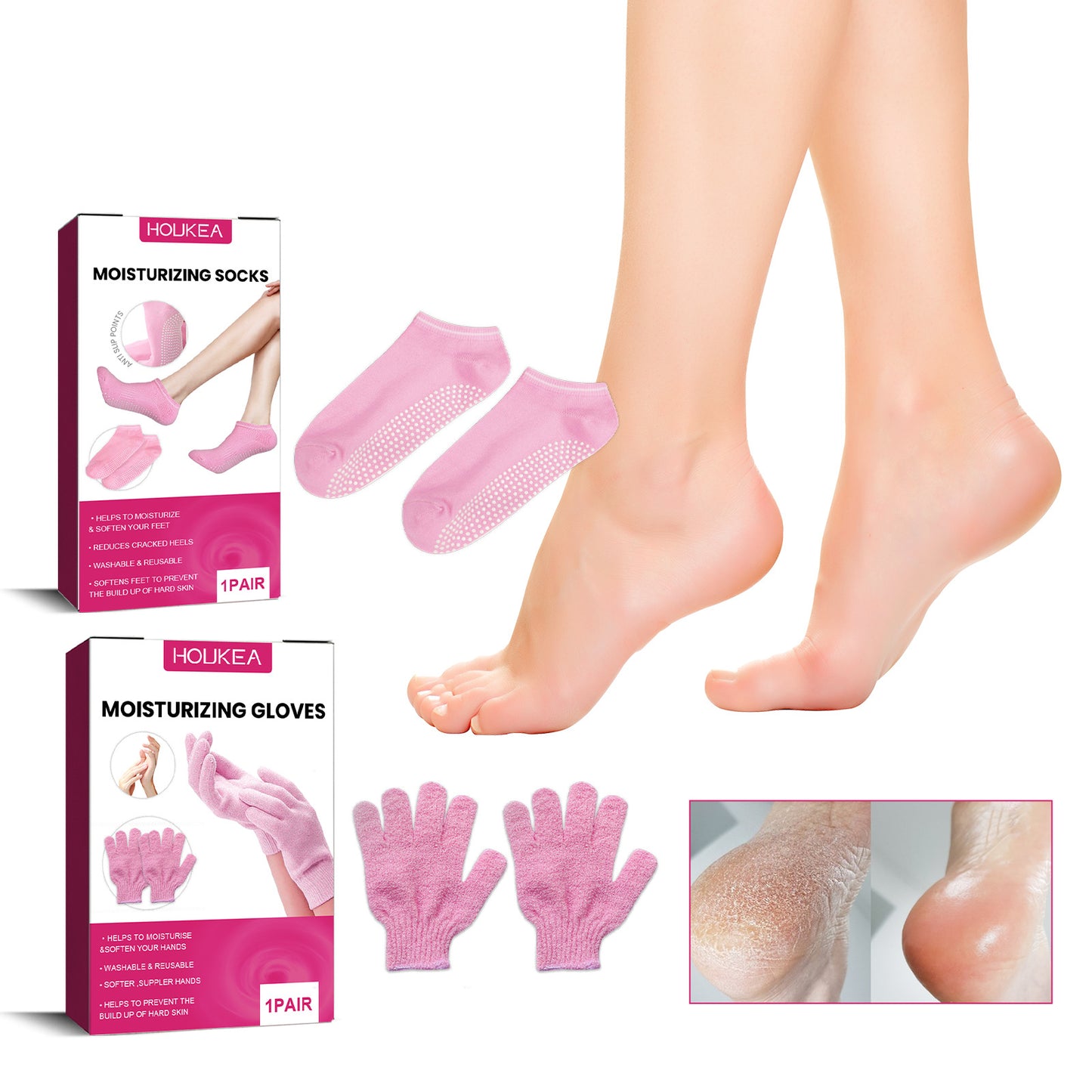 Moisturizing Gloves Foot Sock Anti-chapping