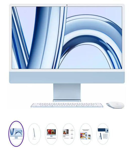 APPLE iMac 4.5K 24" (2023) - M3, 256 GB SSD, Blue