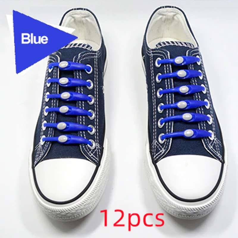 Silicone Elastic Multi-size Horn-shaped Shoelaces